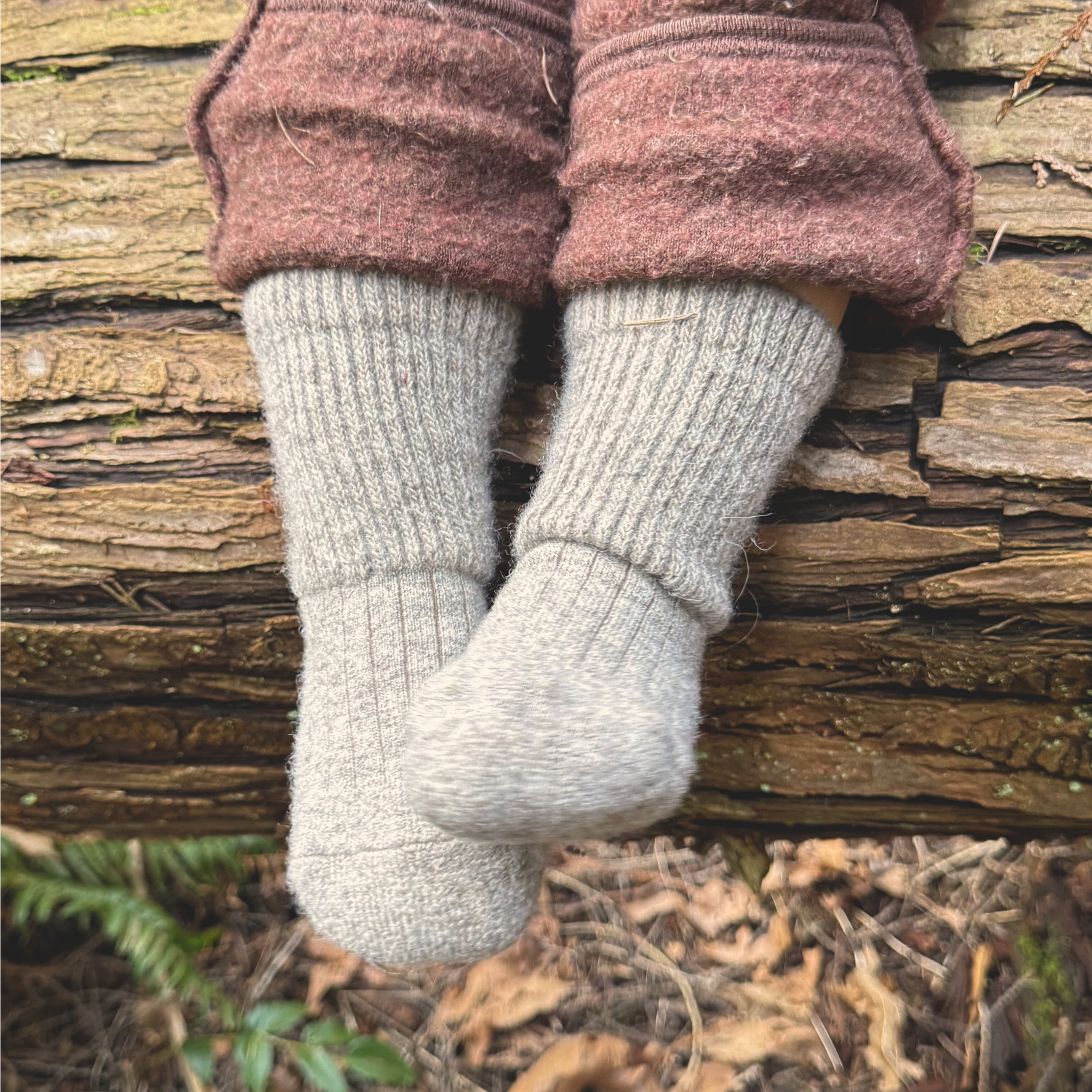 Wool Baby Socks with Grips