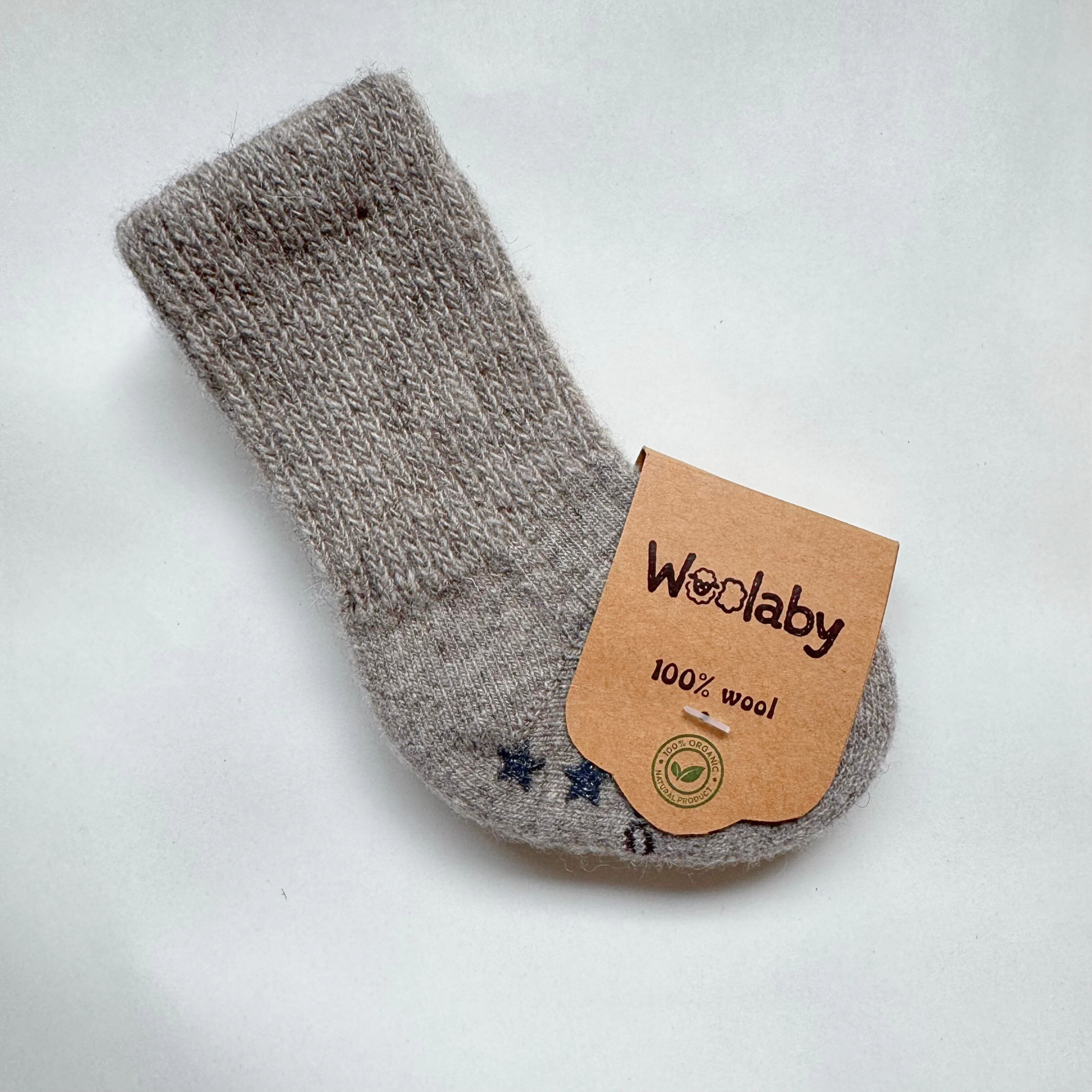 Wool Baby Socks with Grips
